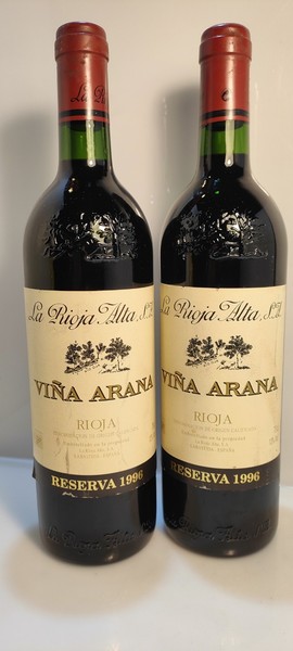 (2) 1996 Viña Arana Reserva Bodegas La Rioja Alta ”Labastida”