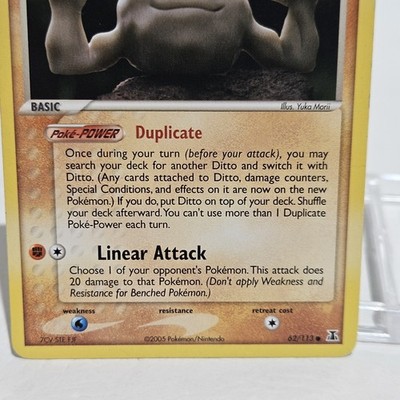 Pokémon TCG EX Delta Ditto (Geodude) Regular Common Card 62/113 | eBay