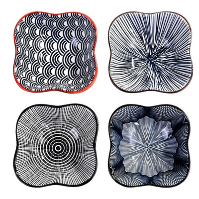 #ad Dipping Bowls Set of 4 Japanese Porcelain Soy Sauce Dish Bowl Seasoning Dishes $11.71