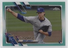 2021 Topps Chrome Aqua Refractor 190/199 Brady Singer #166 0vt8