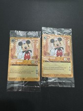 2 MICKEY MOUSE True Friend DISNEY Lorcana PUZZLE PROMO Pair Glimmer Foil 36/P2