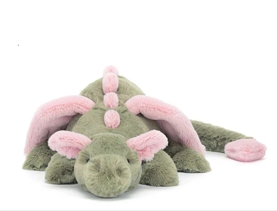 Jellycat Malachy Dragon - RARE - NWT - Stunning Toys Medium Plush