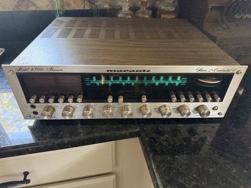 Vintage Marantz 4300 Receiver Quad Wood Case Stereo Radio 2 + 4 Parts