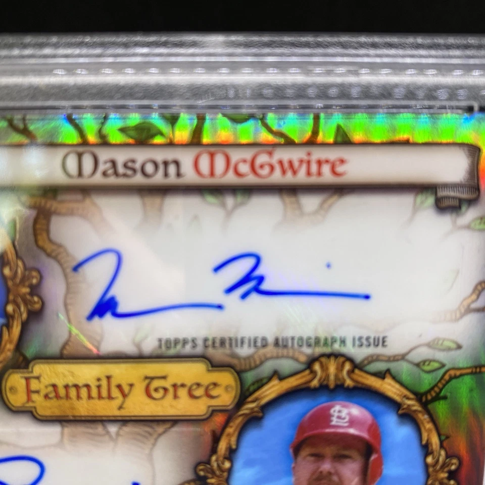 Bowman’s Best Family Tree Dual Auto Mason McGwire & Mark McGwire 2024 PSA 10 Foto 4 de 4