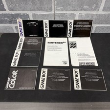 Lot Of 10 Nintendo Information/Precautions/Instruction Booklet - GB GBC N64 SNES