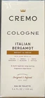 Cremo Spray Cologne - 3.4 fl oz (100 ml) - Italian Bergamot - Bright and Fresh