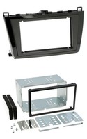 Autoradioblende Einbaurahmen 2-DIN Klavierlack Schwarz FüR Mazda 6 GH