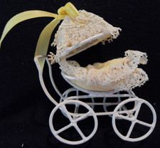 Vintage Dollhouse Miniatures 1:12 Victorian Doll Buggy pour jeune fille à jouer avec