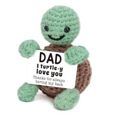 Mini Funny Turtle Fathers Day Gifts from Daughter Son Wife, Birthday Gifts Dad