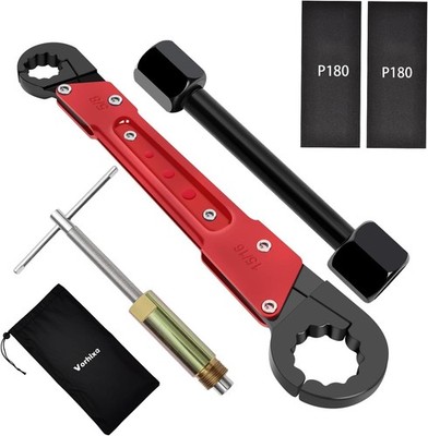 6 Pcs Plumbing Tools Kit with Angle Stop Wrench & 1/2-Inch Compression Sleeve...