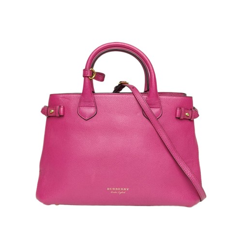 Burberry The Banner Large Size 35CM Colorblock Calfskin Crossbody Bag