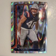 Topps 2025 Chrome Jahlani Tavai #213 New England Patriots Football Card