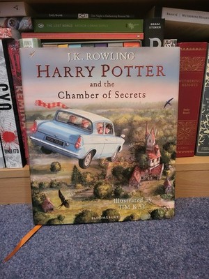 1st Edition Harry Potter and the Chamber of Secrets Illustrated Plus Sticker