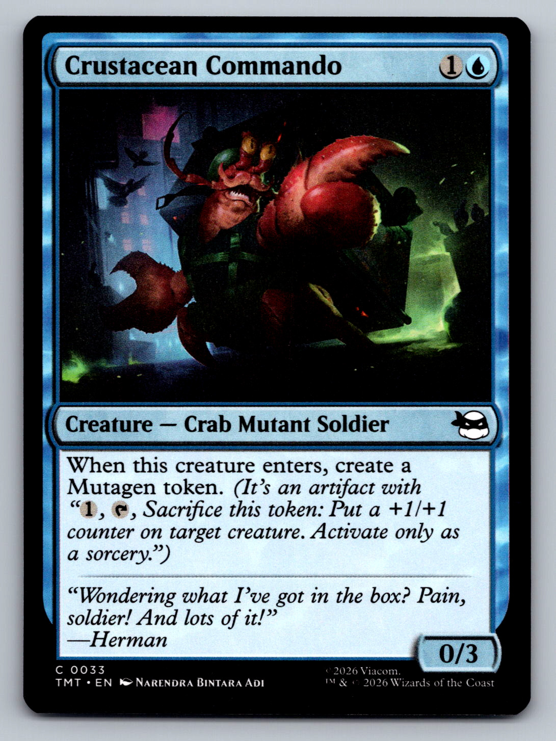 Crustacean Commando C 0033  Teenage Mutant Ninja Turtles Regular