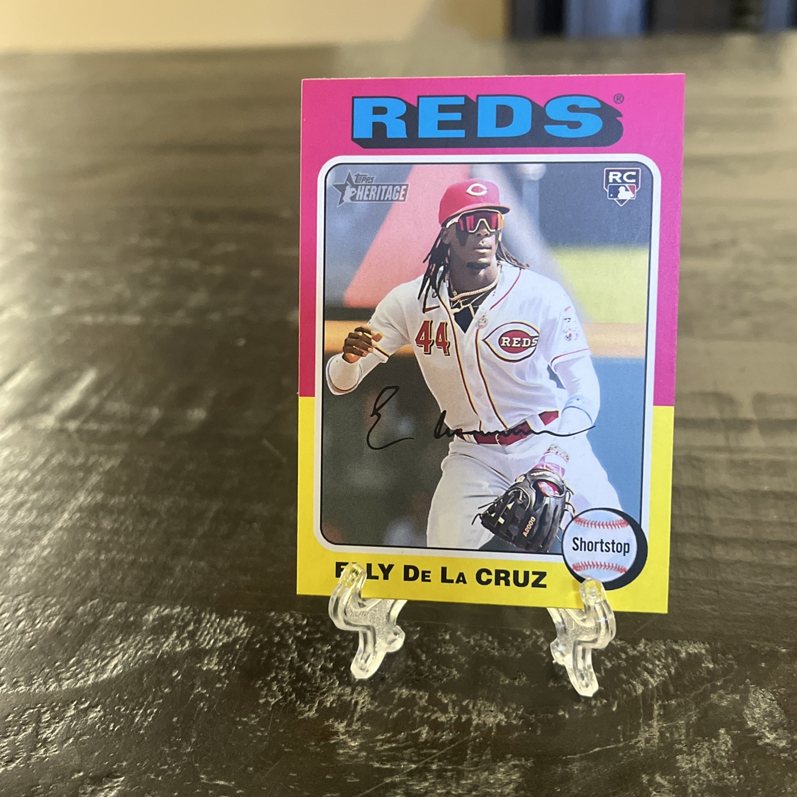 2024 Topps Heritage Image Variation Elly De La Cruz #473 Rookie RC Reds