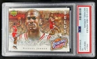 2007-08 Upper Deck Michael Jordan Basketball Heroes: #MJ-1 Bulls PSA 10 GEM MINT