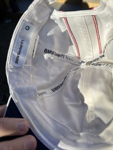 BMW Sauber F1 Team Formula 1 One Blue Racing Team Cap Hat Racing Stripes 57cm - Picture 11 of 18