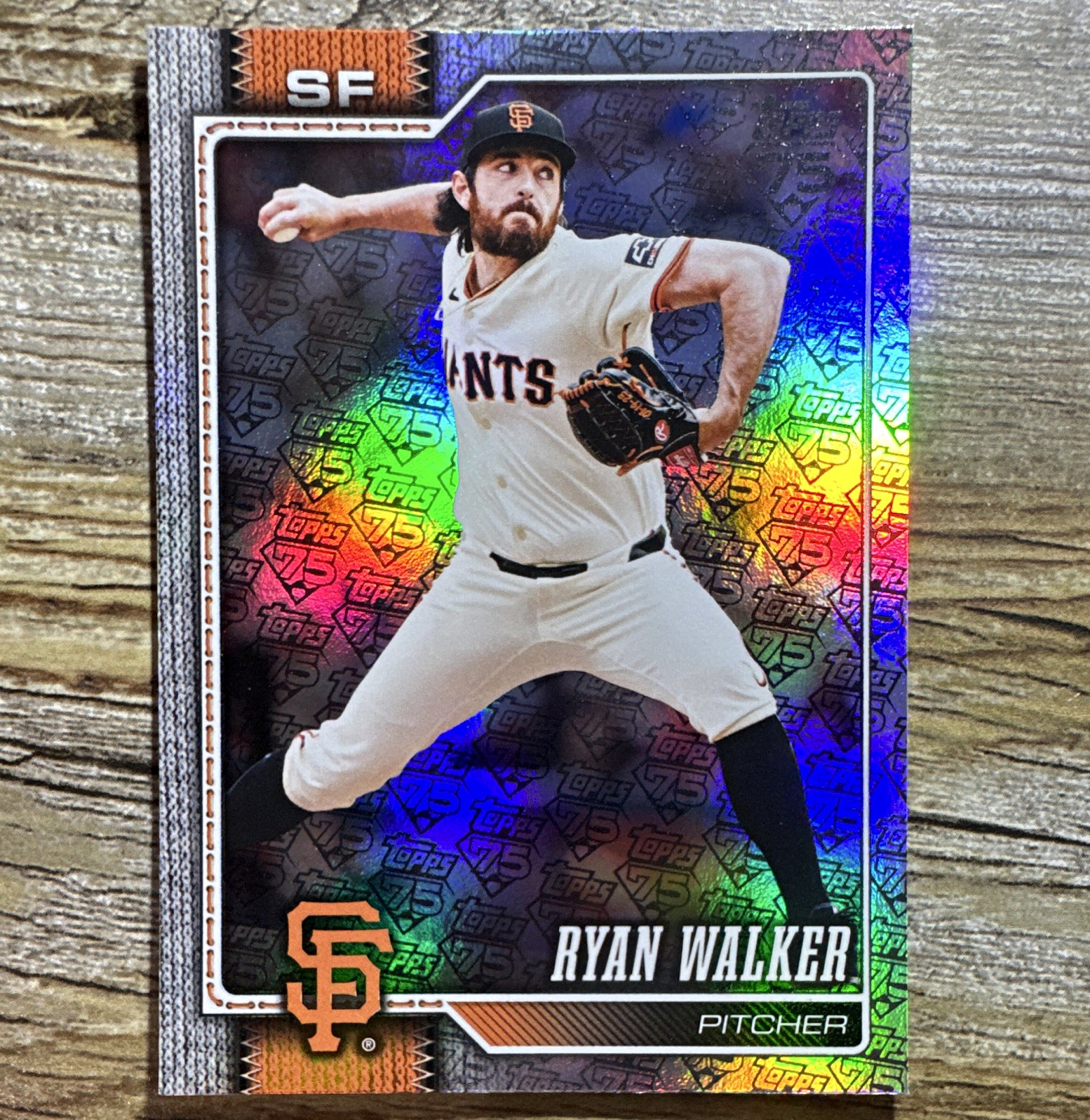 2026 Topps Series 2 Ryan Walker #540 75th Anniversary Foil /75 Giants