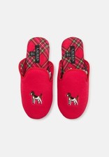 Lauren Ralph Lauren Women's Dog Motif Slippers Size Small 5-6 Brand New