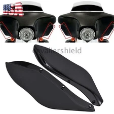 Black Side Fairing Air Deflector For Harley Touring Street Electra Glide 1996-13