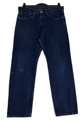 Levi's 505 Jeans Herren W34 L30 Regular Straight Blau Denim Hose Modern Strauss