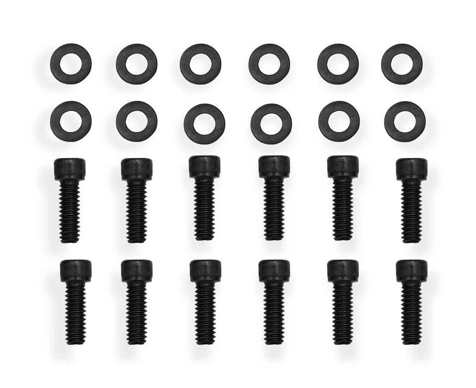 Holley Sniper 890005B Fabricated Aluminum Valve Covers - Short Bolt - Black - Image 3 of 4