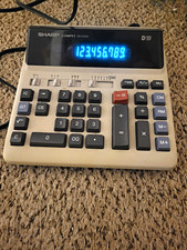 Vintage Sharp Compet QS-2122H 12-Digit Commercial Desktop Calculator