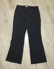 Ann Taylor Loft High-Rise Black Flare Corduroy Pants Womens Size 8