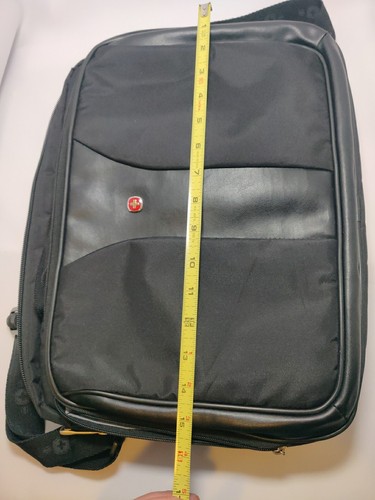 Swiss Gear 15"X 12" Notebook Laptop Carrying Case - Black Satchel - Afbeelding 6 van 7