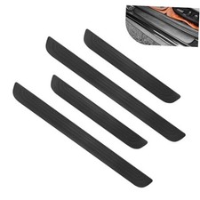 4PCS Car Door Sill Protector, Anti-Scratch Door Edge Guards width 1.69" Black
