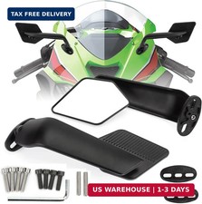 Large Motorcycle Mirrors: Wind Wing Side Set for Ninja CBR GSXR ZX6R ZX10R YZF R