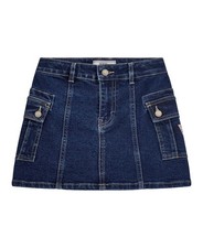 52 Guess Big Girls Stretch Denim Skirt Blue 14