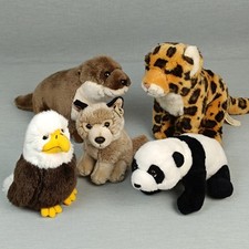 WWF Konvolut Fischotter Gepard Wolf Panda ❤️ Kuscheltier Stofftier Plüschtier