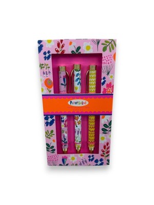 Paper Salad PSS0015 Stifte-Set   3er Box  Kugelschreiber in Blumendruck