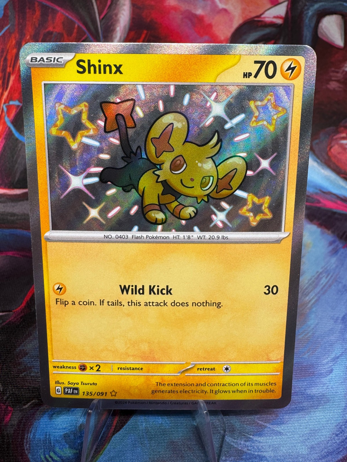SHINX 135/091 Paldean Fates Holo BABY SHINY RARE NR MINT