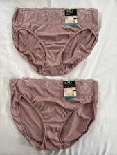NEW Bali Passion for Comfort Hi Cut Bali Panty Mauve Womens XLarge 2 Pair DFPC62