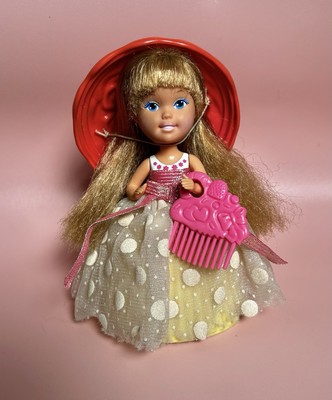   Cupcakes   1992 Vintage Candy Sprinkle Duft Kaugummi Tropfen Puppe & Kamm Tonka