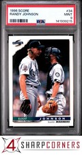 1996 SCORE #34 RANDY JOHNSON MARINERS HOF POP 3 PSA 9