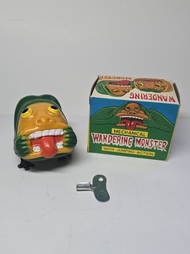 Vintage Mechanical Wandering Monster Hopping Horrors Toy Wind-up Japan Sofubi