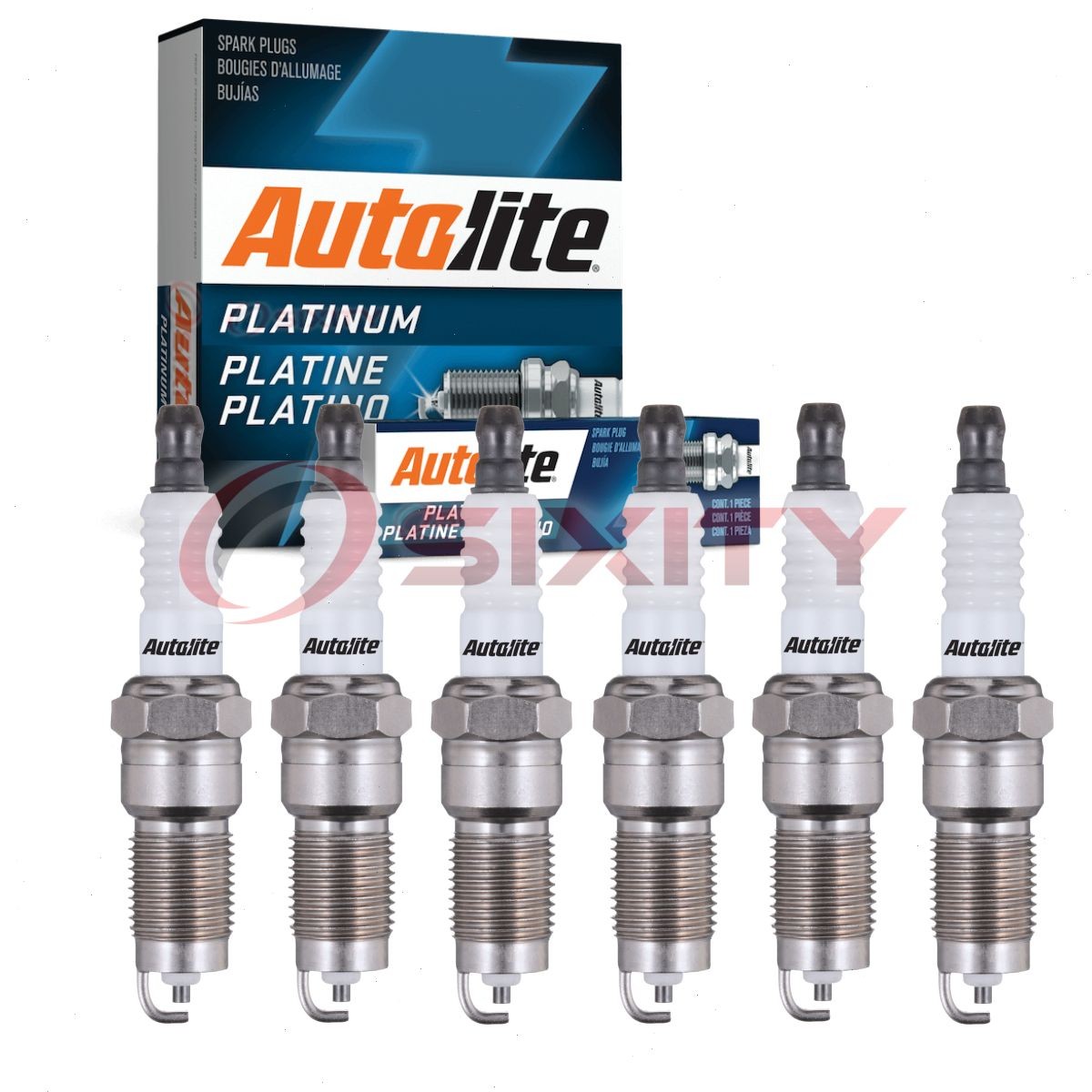 6 pc Autolite Platinum AP5143 Spark Plugs for 7159 6119 403 3716 Ignition xs