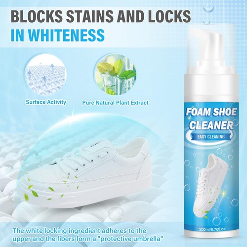 Shoe Cleaner,White Shoe Cleaner Kit,200ml Sneaker Cleaner,Suede Shoe Cleaner,... - Picture 3 of 7