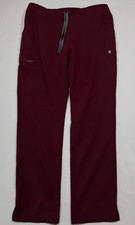 FIGS Yola Skinny Scrub Pants Women s Medium Burgundy Technical TW2000R