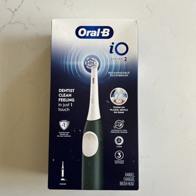 Oral-B iO Series 2 Rechargeable Electric Toothbrush, Forest Green NEW SEALED