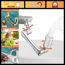 Swivel Sink Faucet Aerator Extender for Toddlers - 2 Sprayer Modes, Rotatable Ta