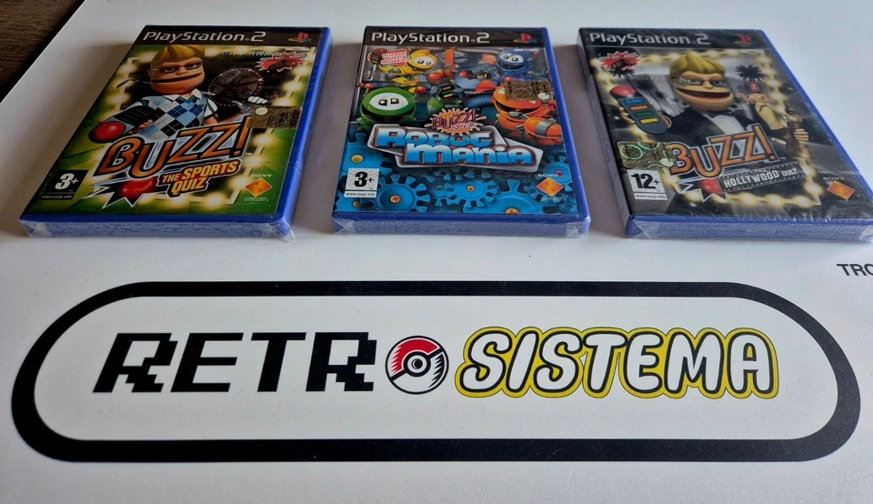 Playstation 2 PS2 lotto titoli vari quiz game Buzz! NUOVI SIGILLATI in italiano - Immagine 2 di 3