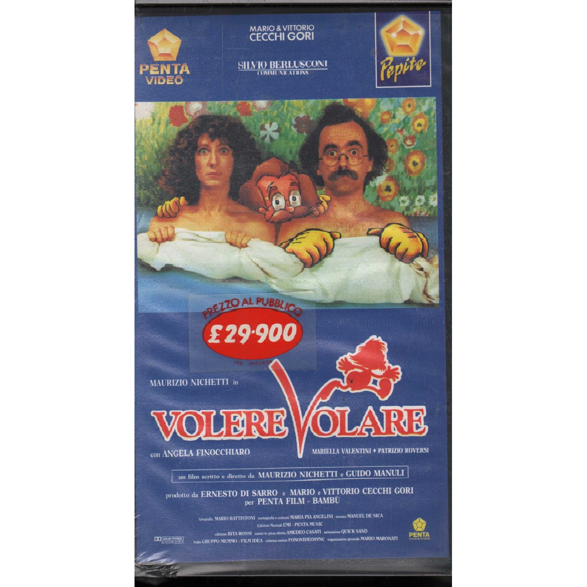 Want to Fly VHS Nichetti, Univideo Handles – 1014702 Sealed