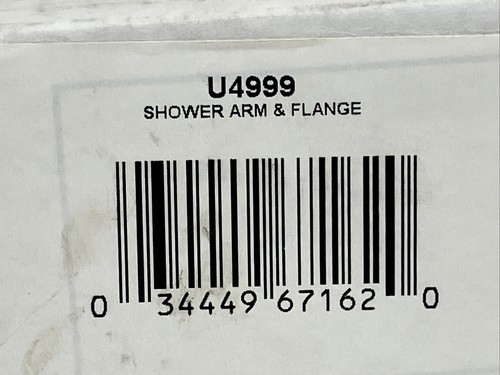 Delta U4999 Ceiling Mounted Shower Arm and Flange, Chrome - Picture 2 of 2