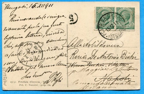 POSTA DA CAMPO / (BENGASI) guller del 15.12.11 su LEONI c.5 x 2 (292078) - Bild 1 von 2