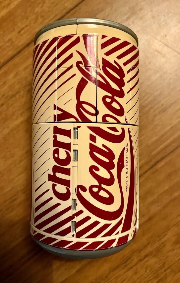 Vintage 1980s CHERRY COCA-COLA COKE CAN Transformer ACTION FIGURE