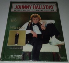 NEUF SCELLE JOHNNY HALLYDAY C'EST LA VIE  1977 LIVRE CD LA COLLECTION OFFICIELLE